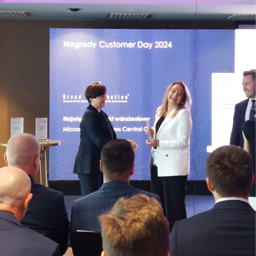 Award presentation at the EIP Dynamics Customer Day