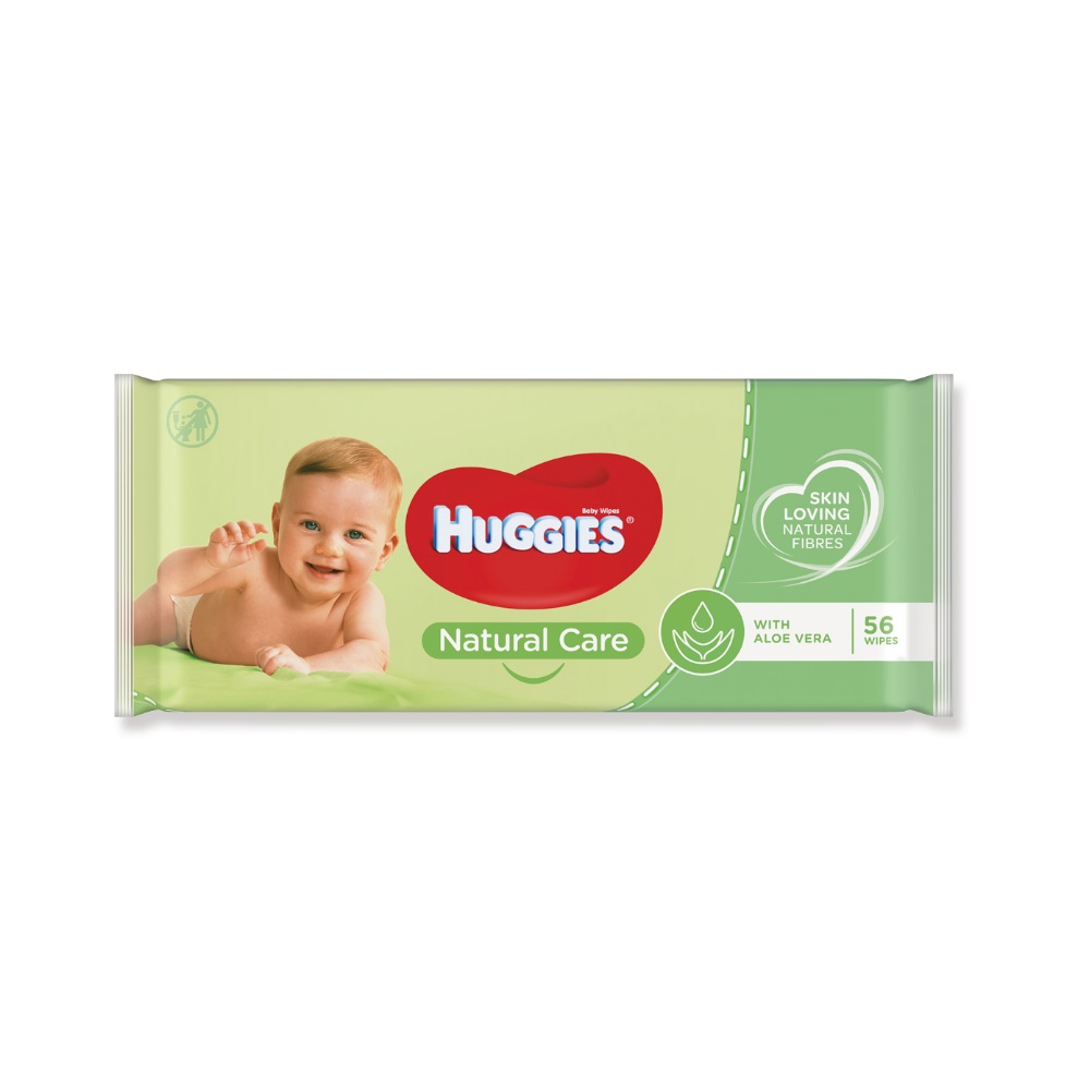 Huggies Natural Care Chusteczki nawilżane 56 szt.