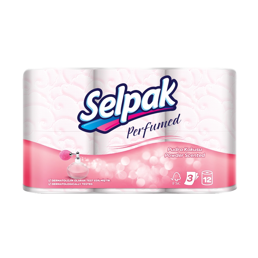 Selpak Powder Perfumowany papier toaletowy 12 szt.