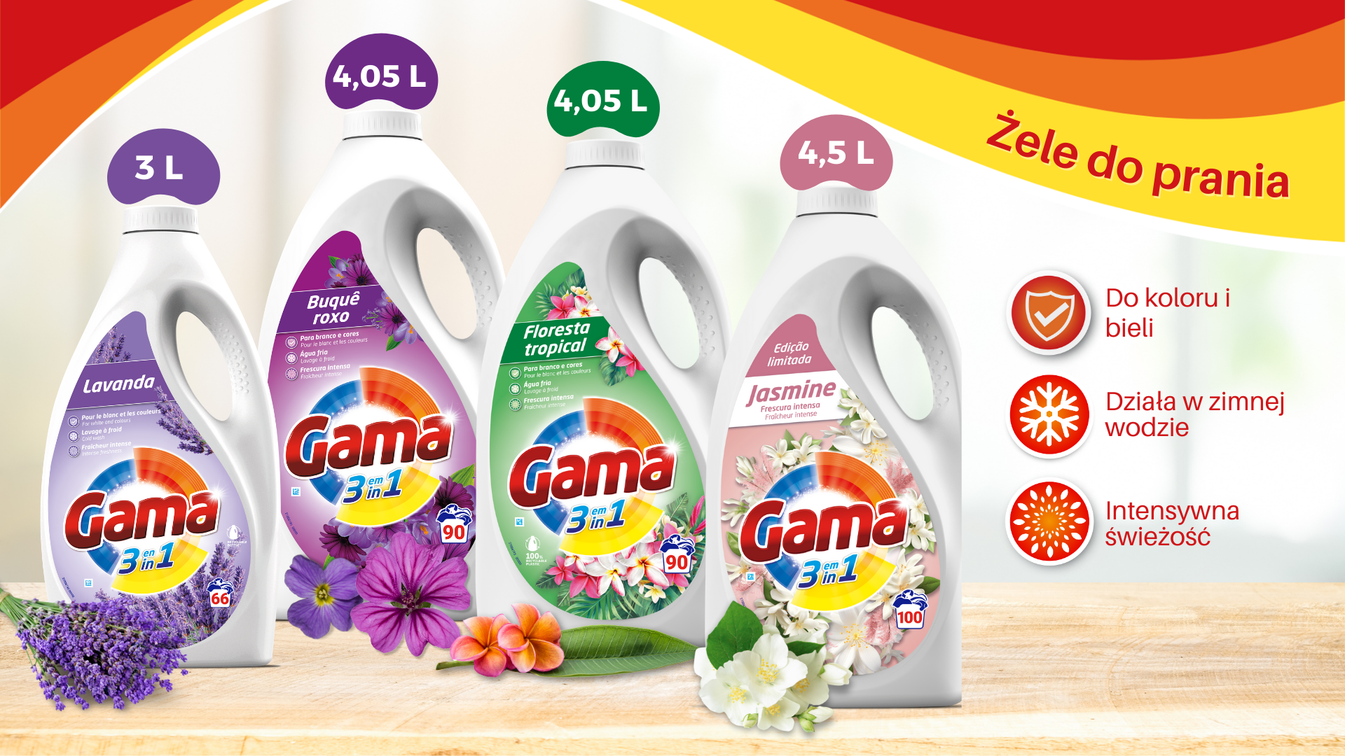 Gama duże żele do prania