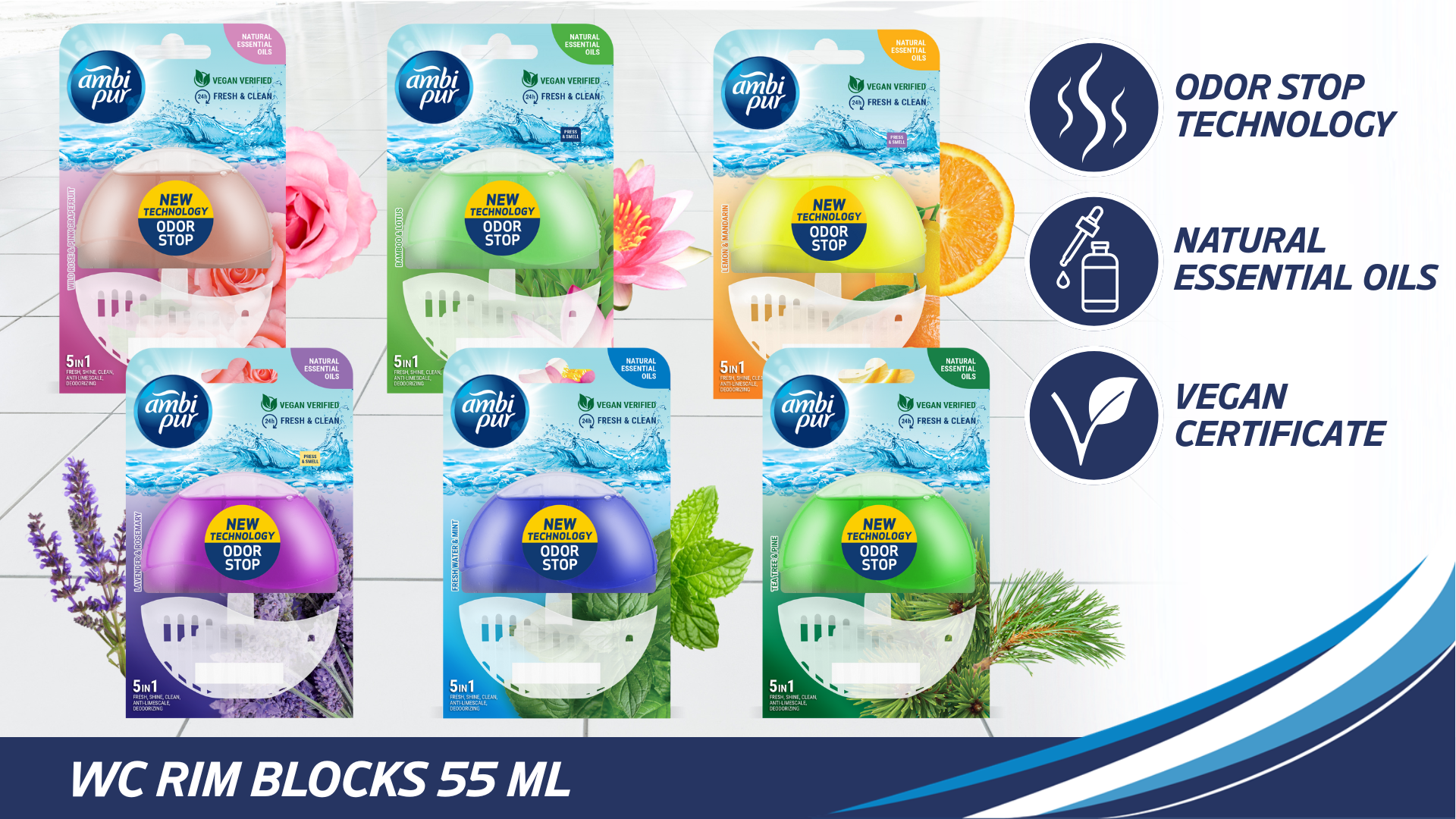 Ambi Pur WC rim blocks 55 ml